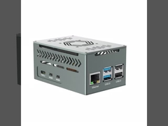 Khung nhôm Raspberry Pi 5 với quạt 4010 PWM và tản nhiệt đồng hỗ trợ bộ làm mát hoạt động chính thức