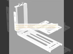 Vertical GPU Mount Bracket, 2 Slots Graphics Card Holder with Hardware, eGPU Dock, External GPU Docking Station , White