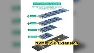 90 Degree M.2 NVMe SSD Cable 30cm