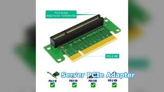 PCI E 8X Riser Card 0 Degree Server Adapter